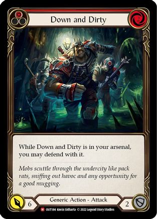 Down and Dirty [OUT184] (Outsiders)  Rainbow Foil-3