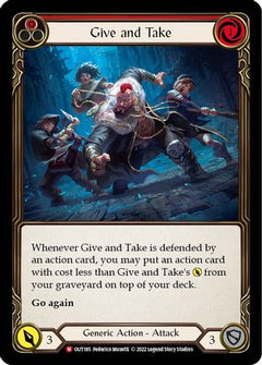 Give and Take [OUT185] (Outsiders)  Rainbow Foil-1