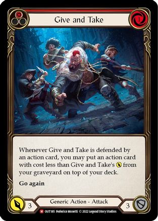 Give and Take [OUT185] (Outsiders)  Rainbow Foil-1