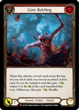 Gore Belching [OUT186] (Outsiders)  Rainbow Foil-1