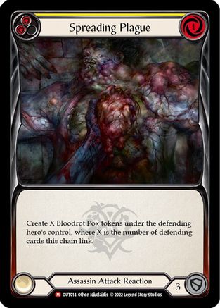 Spreading Plague [OUT014] (Outsiders)  Rainbow Foil-1