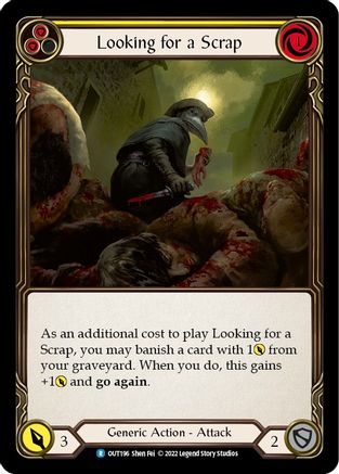 Looking for a Scrap (Yellow) [OUT196] (Outsiders)  Rainbow Foil-1
