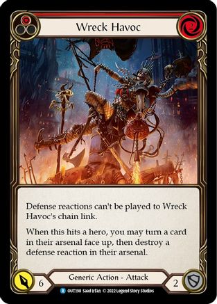 Wreck Havoc (Red) [OUT198] (Outsiders)  Rainbow Foil-1