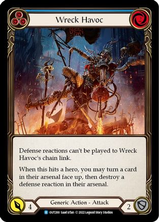 Wreck Havoc (Blue) [OUT200] (Outsiders)  Rainbow Foil-1