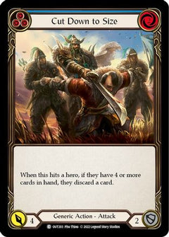 Cut Down to Size (Blue) [OUT203] (Outsiders)  Rainbow Foil-1