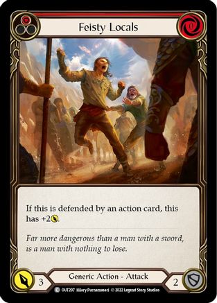 Feisty Locals (Red) [OUT207] (Outsiders)  Rainbow Foil-1