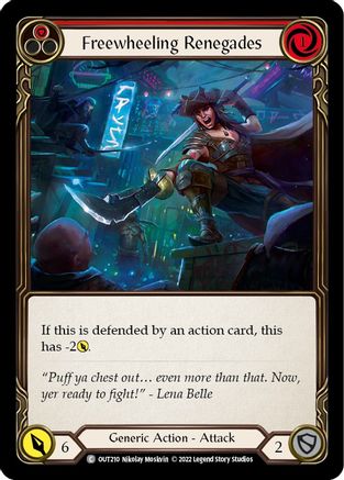 Freewheeling Renegades (Red) [OUT210] (Outsiders)  Rainbow Foil-3