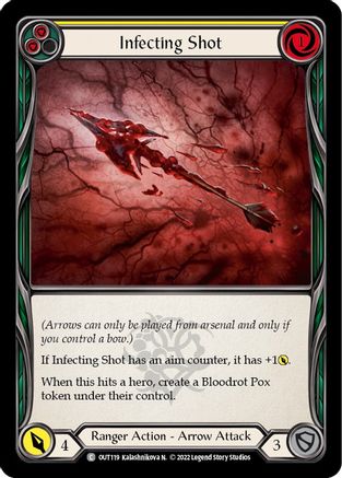 Infecting Shot (Yellow) [OUT119] (Outsiders)  Rainbow Foil-1