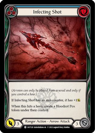 Infecting Shot (Blue) [OUT120] (Outsiders)  Rainbow Foil-1