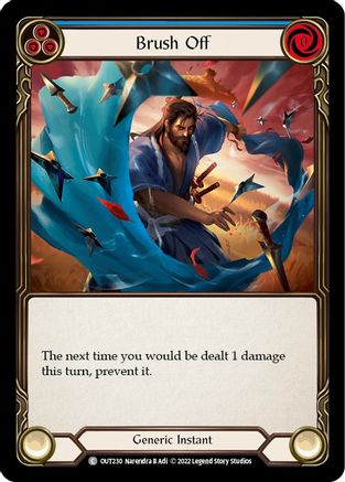 Brush Off (Blue) [OUT230] (Outsiders)  Rainbow Foil-1