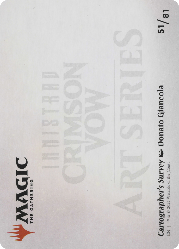 Cartographer's Survey // Cartographer's Survey (AVOW-051) - Crimson Vow Art Series (Borderless) Foil-2