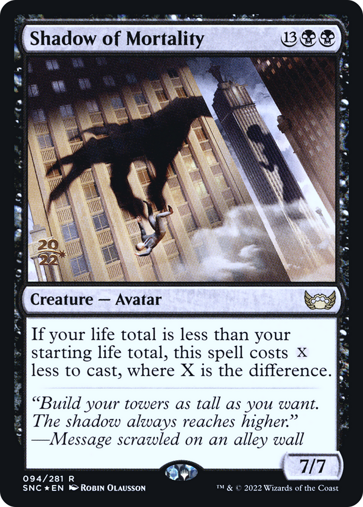 Shadow of Mortality [Streets of New Capenna Prerelease Promos]-1