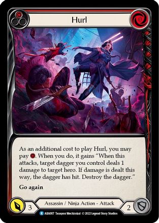 Hurl (Red) [ARA007] (Outsiders Arakni Blitz Deck)-1