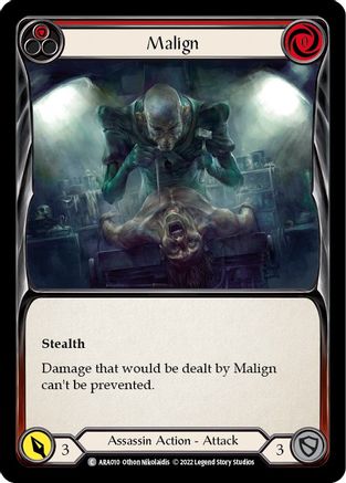 Malign (Red) [ARA010] (Outsiders Arakni Blitz Deck)-1