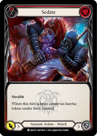 Sedate (Red) [ARA012] (Outsiders Arakni Blitz Deck)-1