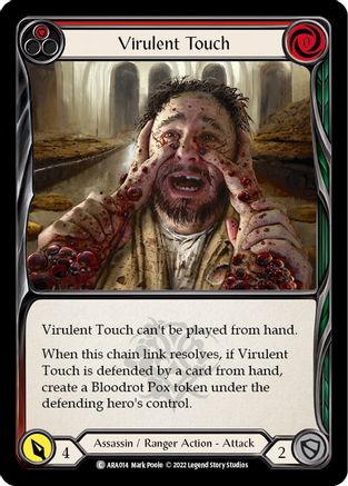 Virulent Touch (Red) [ARA014] (Outsiders Arakni Blitz Deck)-1