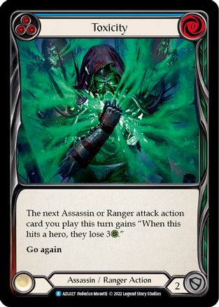 Toxicity (Blue) [AZL027] (Outsiders Azalea Blitz Deck)-1
