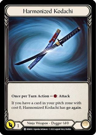 Harmonized Kodachi [BEN002] (Outsiders Benji Blitz Deck)-1