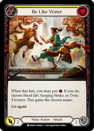 Be Like Water (Yellow) [BEN018] (Outsiders Benji Blitz Deck)-1