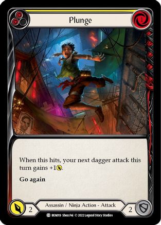 Plunge (Yellow) [BEN019] (Outsiders Benji Blitz Deck)-1