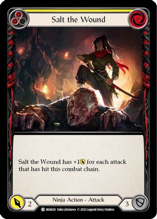 Salt the Wound (Yellow) [BEN020] (Outsiders Benji Blitz Deck)-1