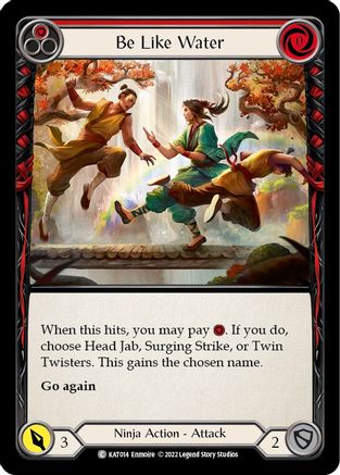 Be Like Water (Red) [KAT014] (Outsiders Katsu Blitz Deck)-1