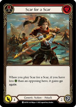 Scar for a Scar (Red) [KAT015] (Outsiders Katsu Blitz Deck)-1
