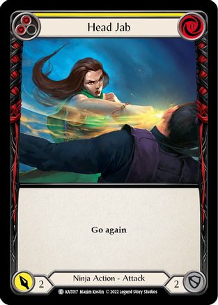 Head Jab (Yellow) [KAT017] (Outsiders Katsu Blitz Deck)-1