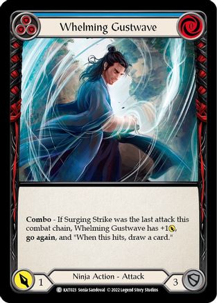 Whelming Gustwave (Blue) [KAT023] (Outsiders Katsu Blitz Deck)-1