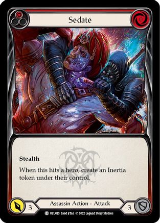 Sedate (Red) [UZU015] (Outsiders Uzuri Blitz Deck)-1