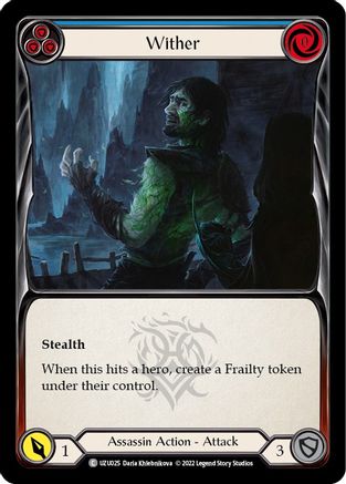 Wither (Blue) [UZU025] (Outsiders Uzuri Blitz Deck)-1