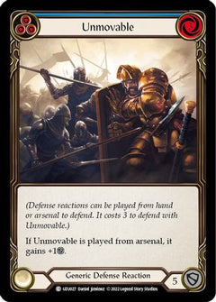Unmovable (Blue) [UZU027] (Outsiders Uzuri Blitz Deck)-1