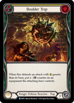 Boulder Trap (Yellow) [RIP011] (Outsiders Riptide Blitz Deck)-1