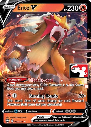 Entei V (022/172) [Prize Pack Series Two]-3