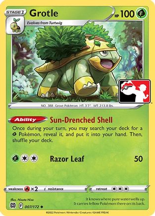 Grotle 007  - Holofoil Prize Pack Series Cards - Uncommon-1