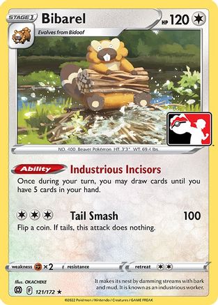 Bibarel (121/172) [Prize Pack Series Two]-3