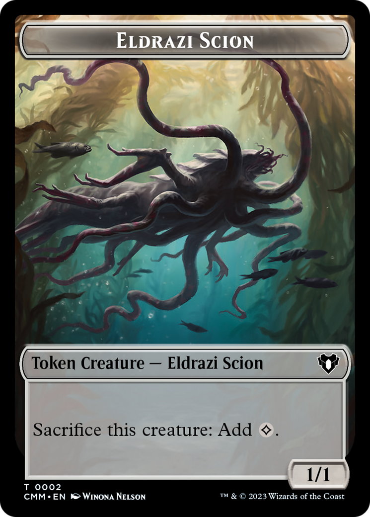 Eldrazi Scion // Drake Double-Sided Token [Commander Masters Tokens]-1