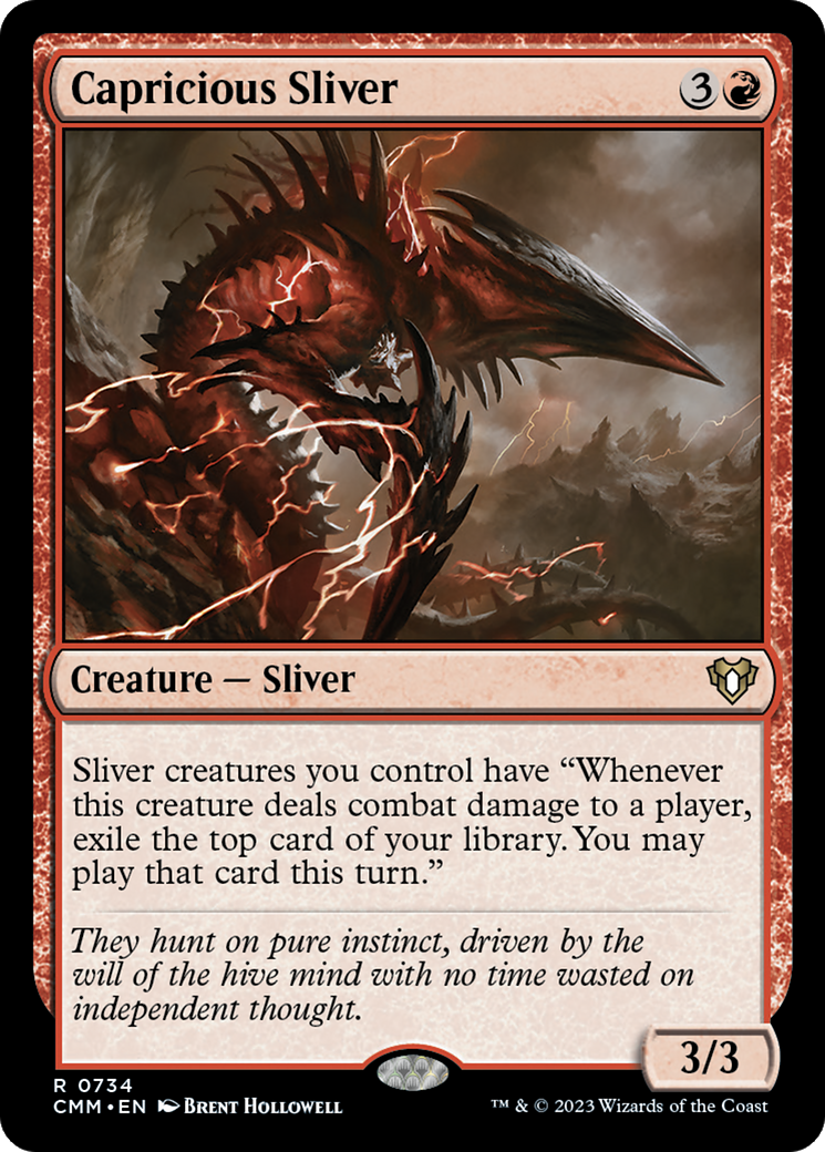 Capricious Sliver [Commander Masters]-1