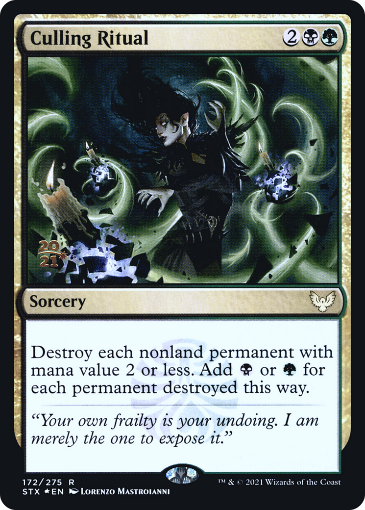 Culling Ritual [Strixhaven: School of Mages Prerelease Promos]-1