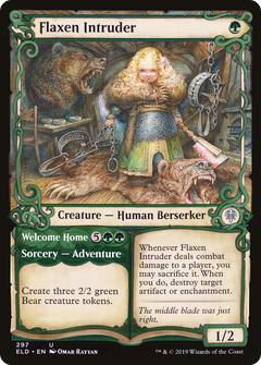 Flaxen Intruder // Welcome Home (Showcase) [Throne of Eldraine]-1