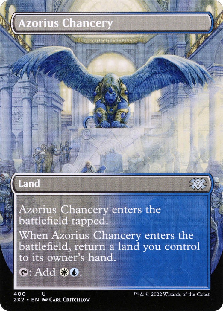 Azorius Chancery (Borderless Alternate Art) [Double Masters 2022]-1