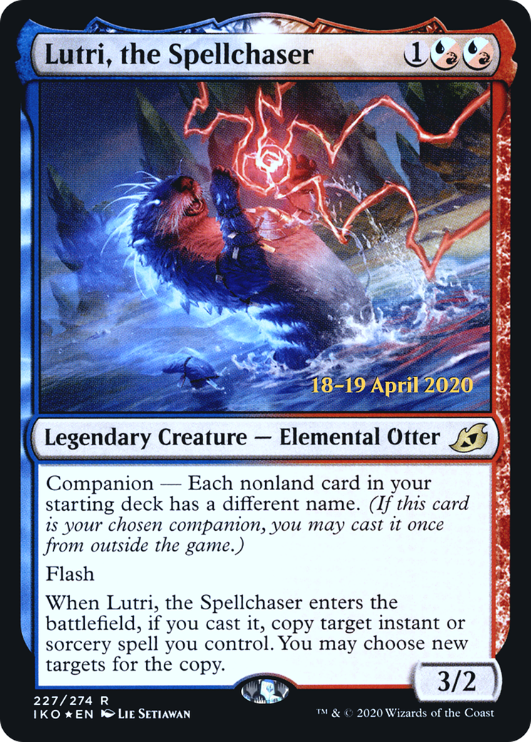Lutri, the Spellchaser [Ikoria: Lair of Behemoths Prerelease Promos]-1