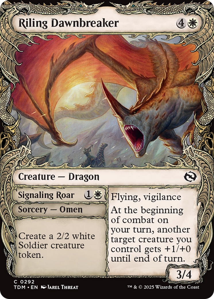 Riling Dawnbreaker (Showcase) [Tarkir: Dragonstorm]-1