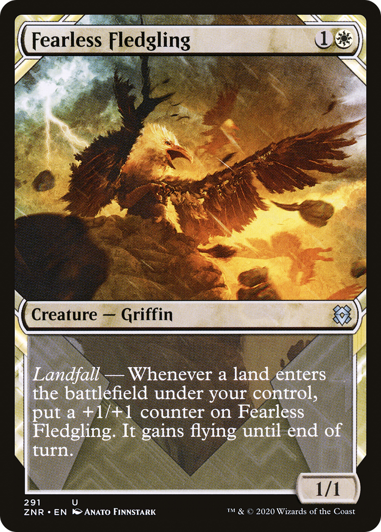 Fearless Fledgling (Showcase) [Zendikar Rising]-1