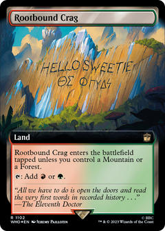 Rootbound Crag (Extended Art) (Surge Foil) [Doctor Who]-1