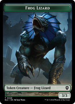 Frog Lizard (TBLC-028) - Bloomburrow Commander Tokens Foil-1