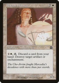 Devout Witness [Mercadian Masques]-1