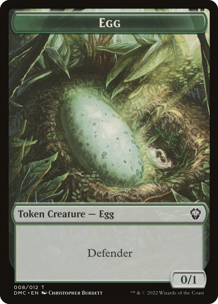 Egg (TDMC-008) - Dominaria United Commander Tokens-1