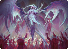 Atraxa, Grand Unifier Art Card [Phyrexia: All Will Be One Art Series]-1