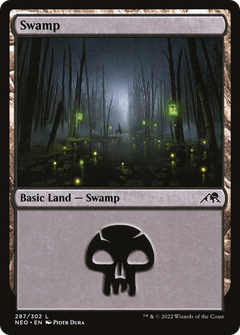 Swamp (287) [Kamigawa: Neon Dynasty]-1
